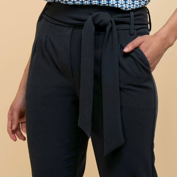 Jules & Leopold Blue Tie-Front Pants - Picture 5 of 5